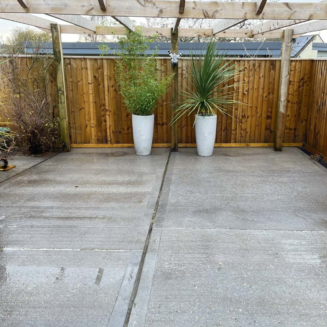 Professional patio pressure cleaning